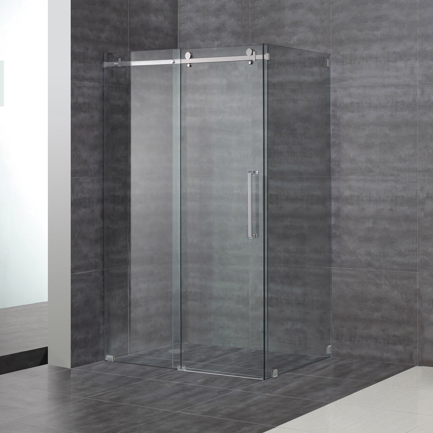 Aston Moselle 48" x 35" x 75" Completely Frameless Sliding Shower